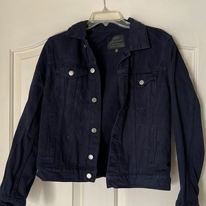 Lucky Brand Dark Navy Jean Jacket blue color but photo makes it look more black